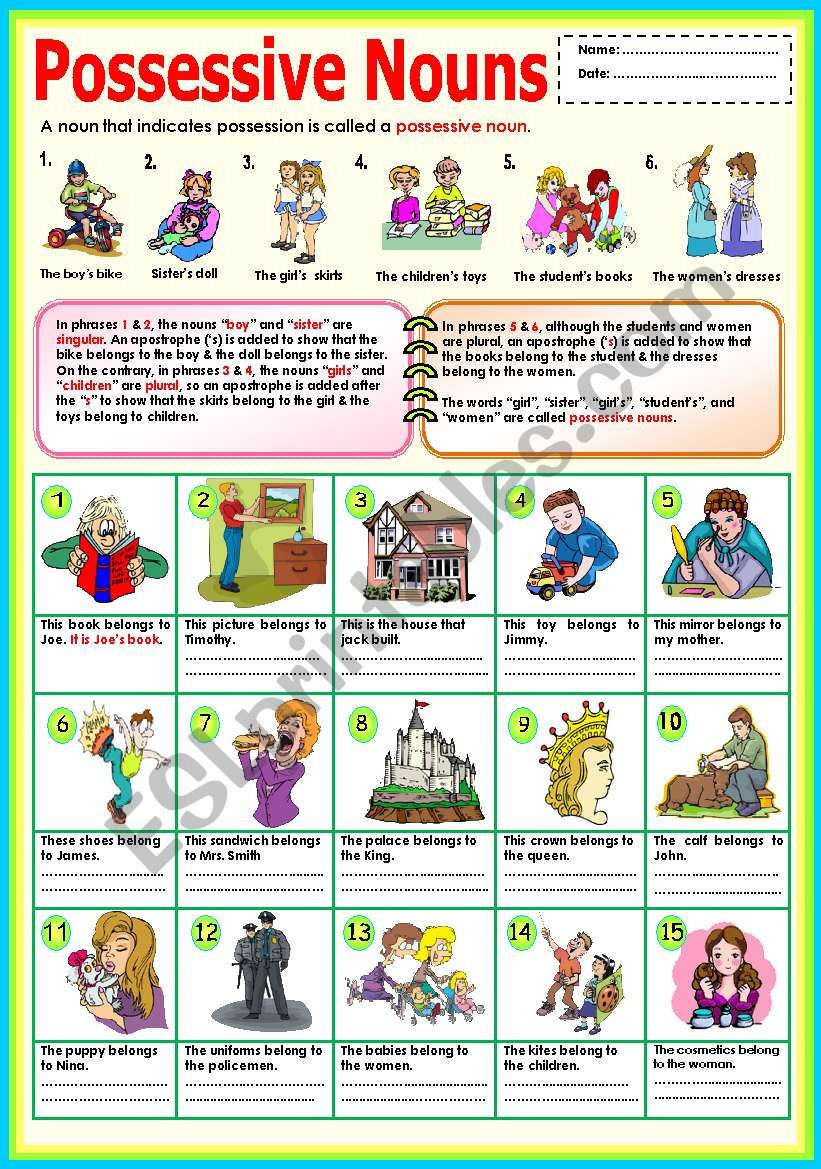 Get 85 Plural Possessive Nouns Worksheets Ideas 36