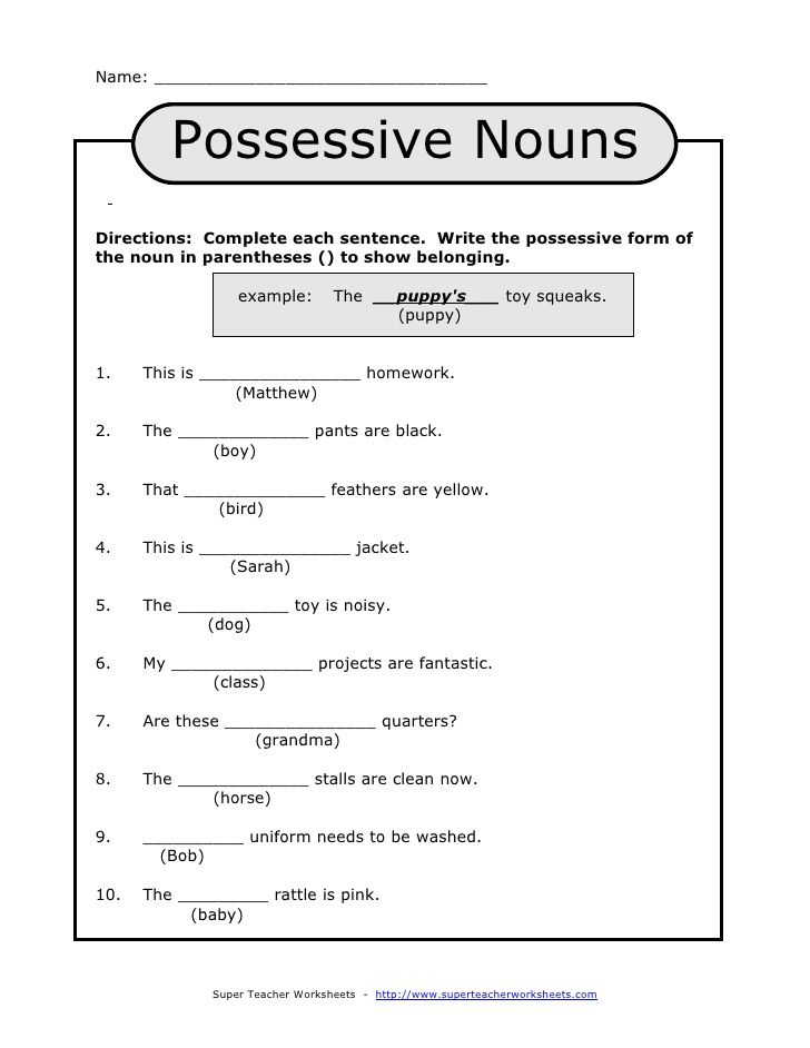 Get 85 Plural Possessive Nouns Worksheets Ideas 38