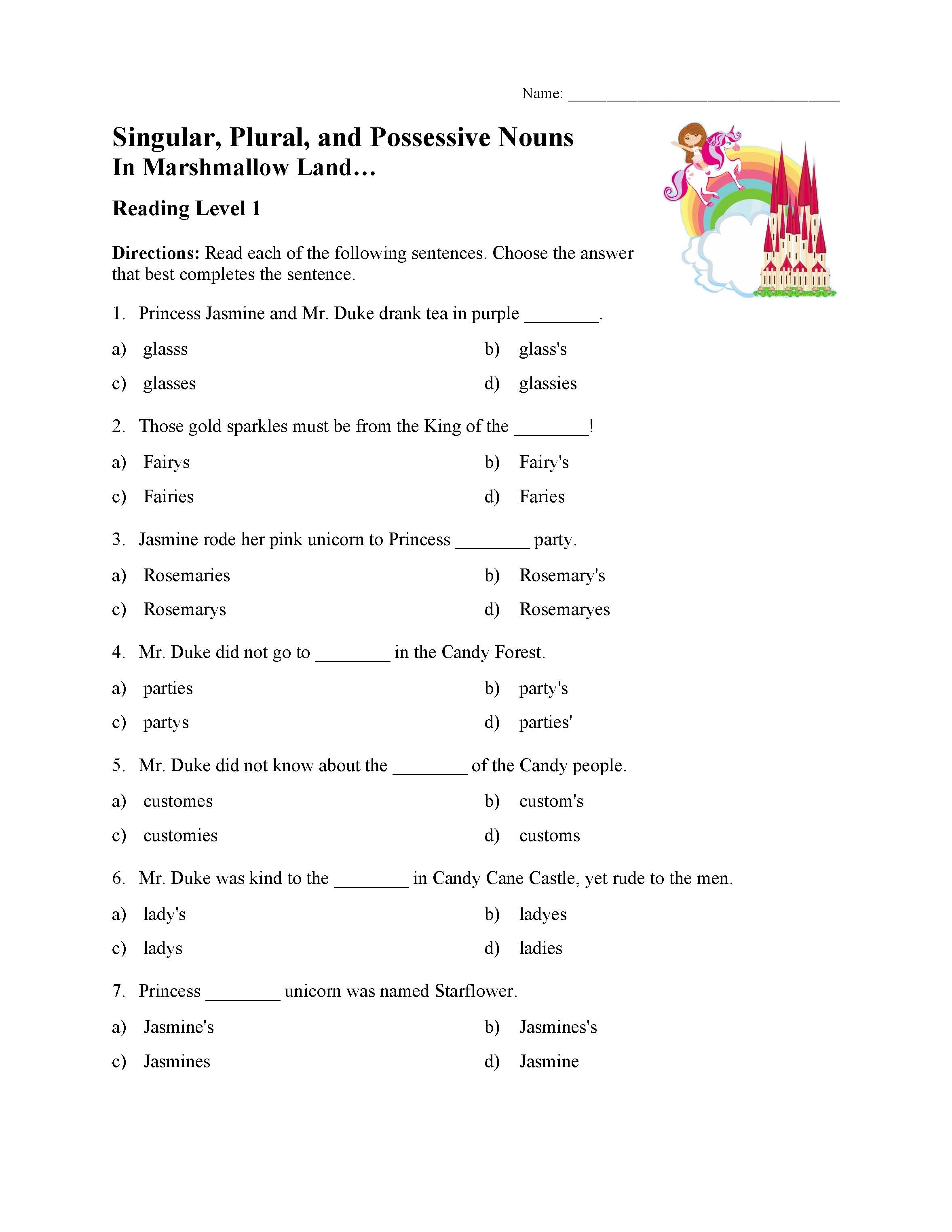 Get 85 Plural Possessive Nouns Worksheets Ideas 54