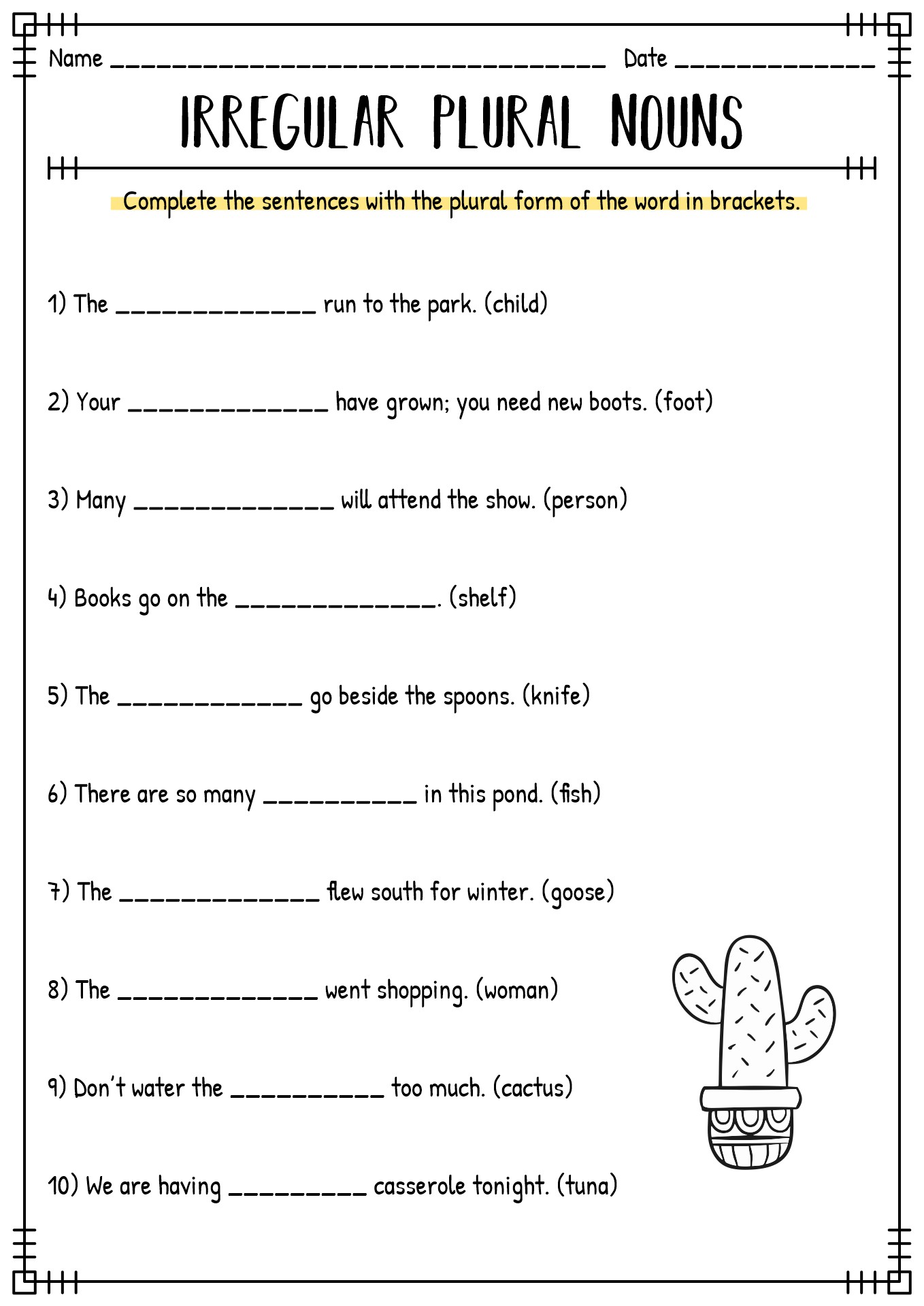 Get 85 Plural Possessive Nouns Worksheets Ideas 76