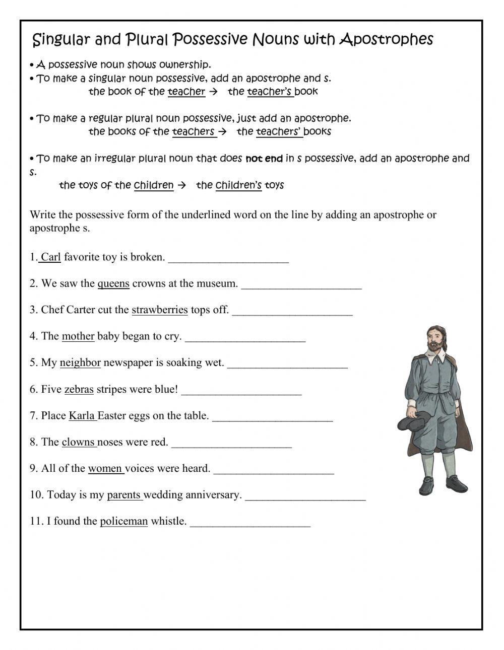 Get 85 Plural Possessive Nouns Worksheets Ideas 78