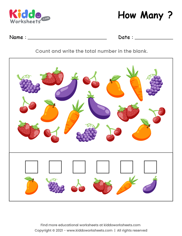 Get 85 Summer Counting Worksheet Ideas 26