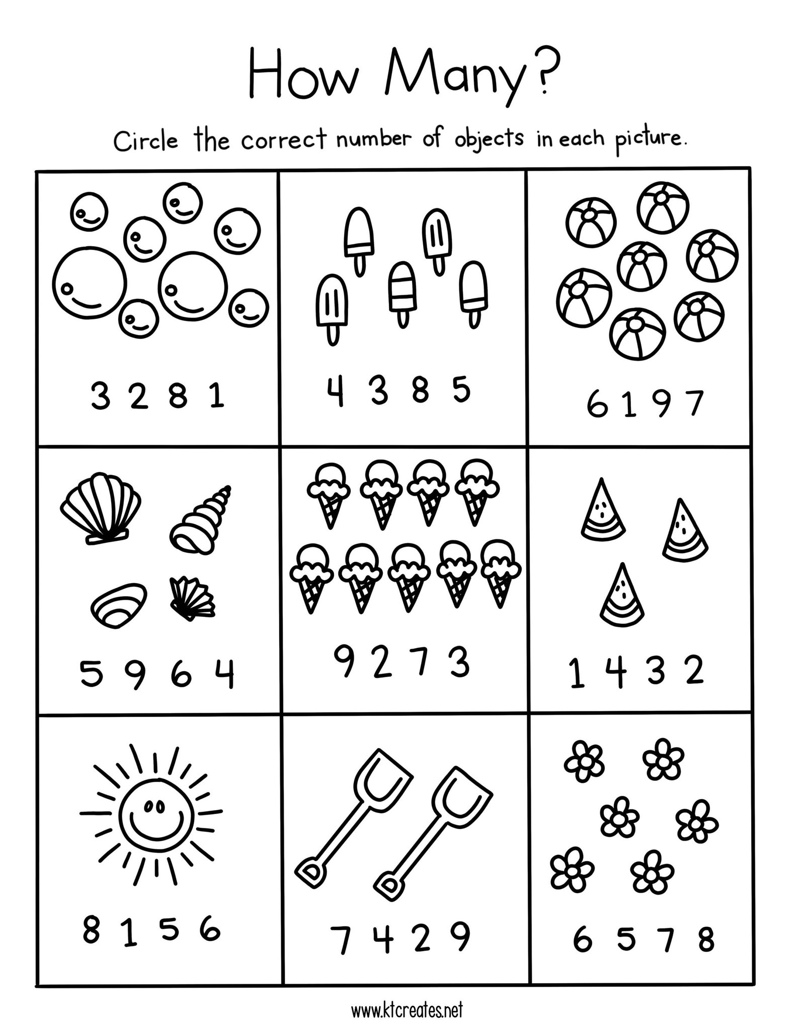 Get 85 Summer Counting Worksheet Ideas 34