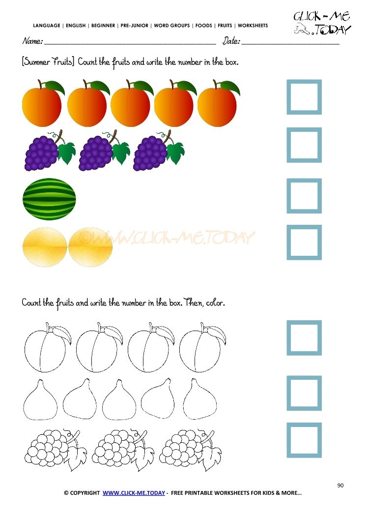 Get 85 Summer Counting Worksheet Ideas 43