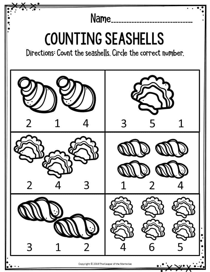 Get 85 Summer Counting Worksheet Ideas 60