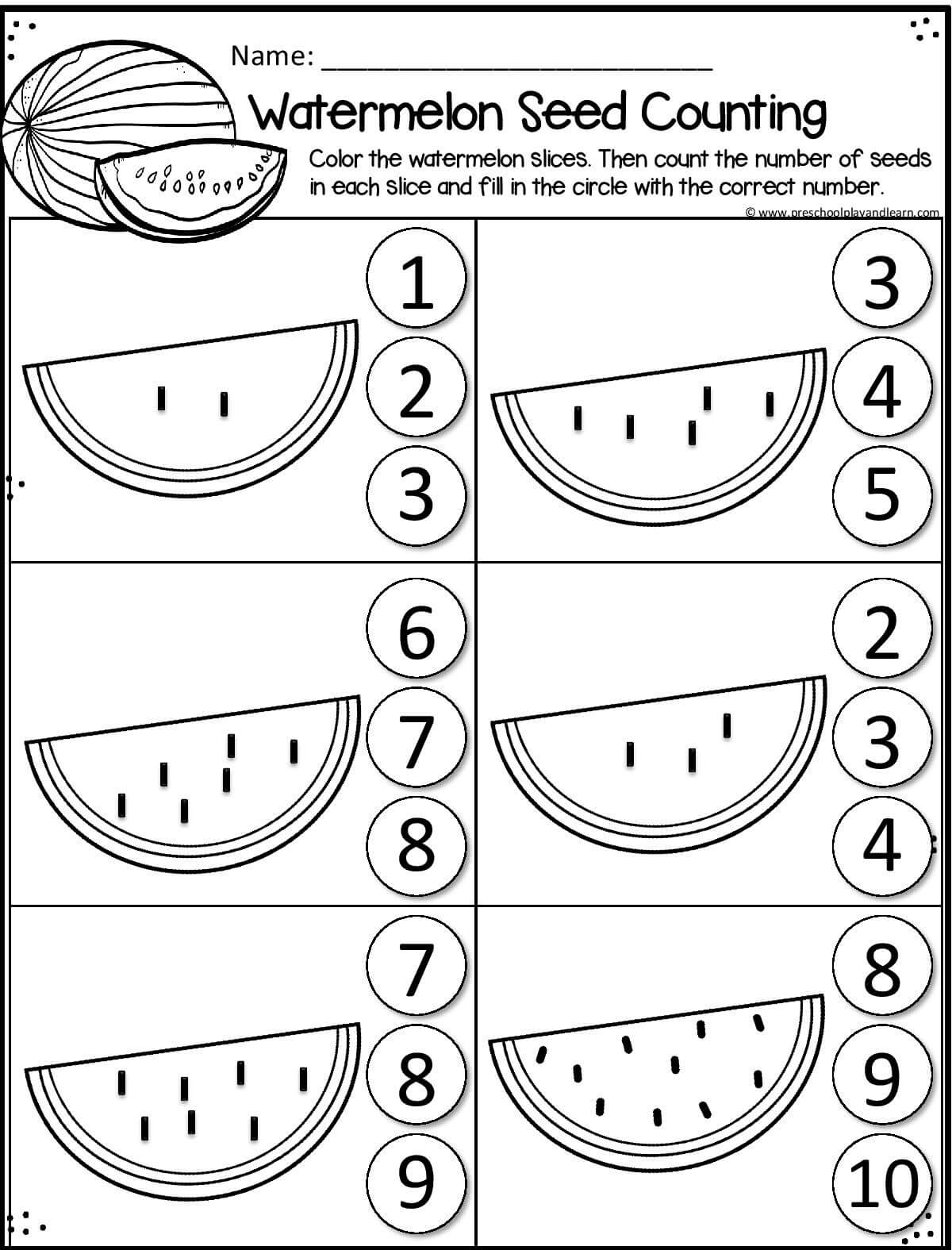 Get 85 Summer Counting Worksheet Ideas 84