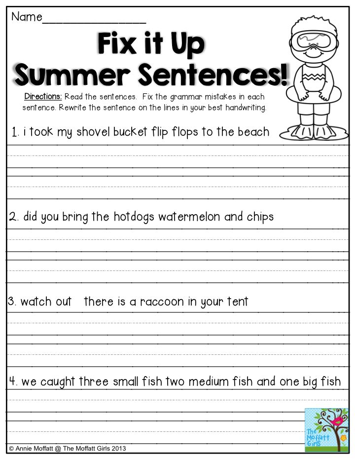 Get 85 Summer Grammar Worksheet Ideas 2