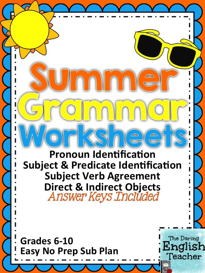 Get 85 Summer Grammar Worksheet Ideas 71