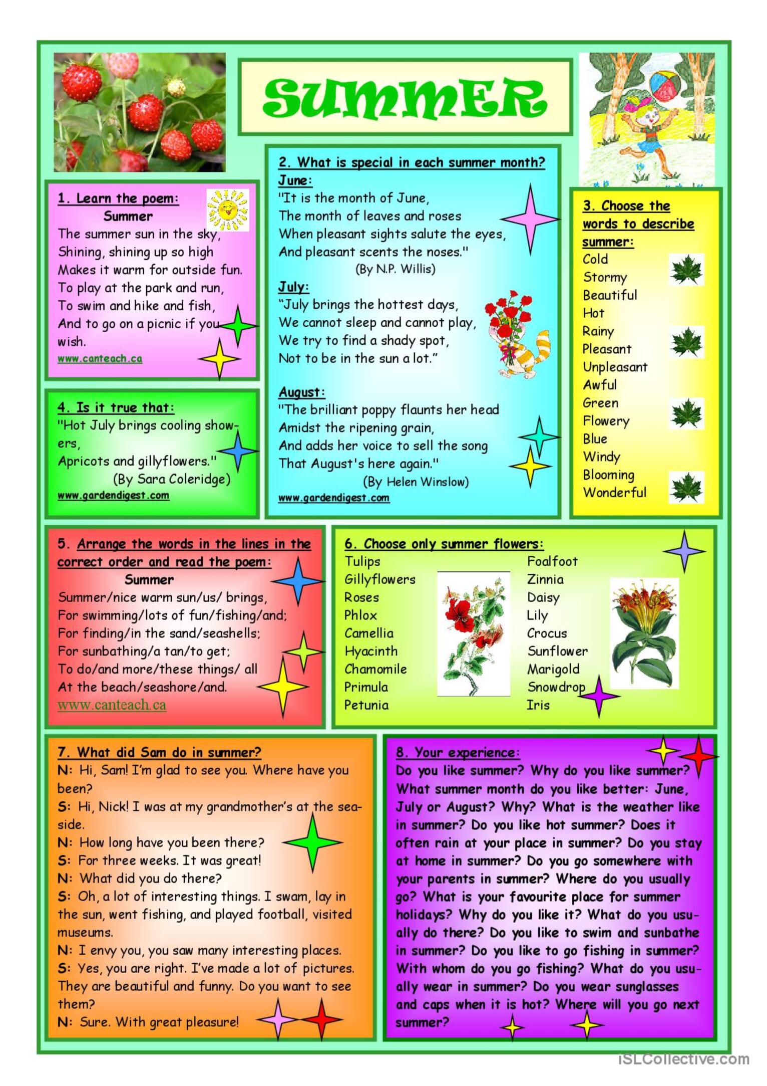 Get 85 Summer Grammar Worksheet Ideas 76