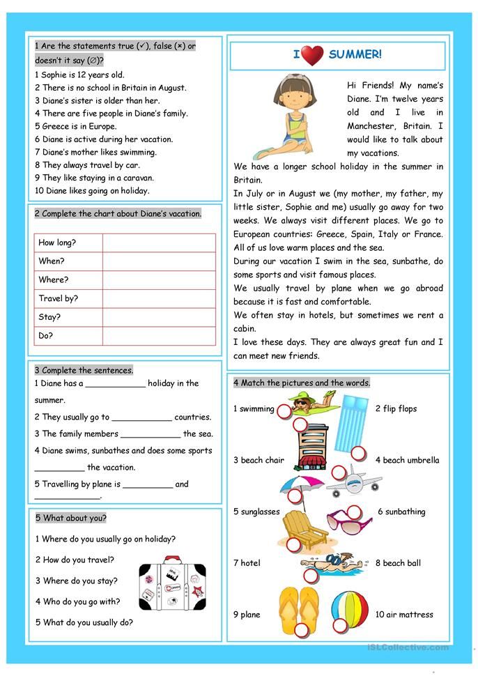 Get 85 Summer Grammar Worksheet Ideas 80