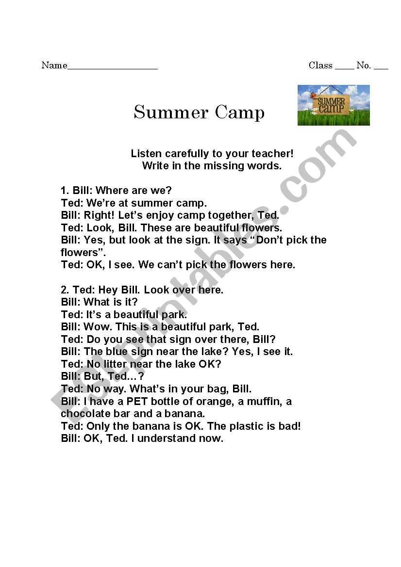 Get 85 Summer Listening Worksheet 74