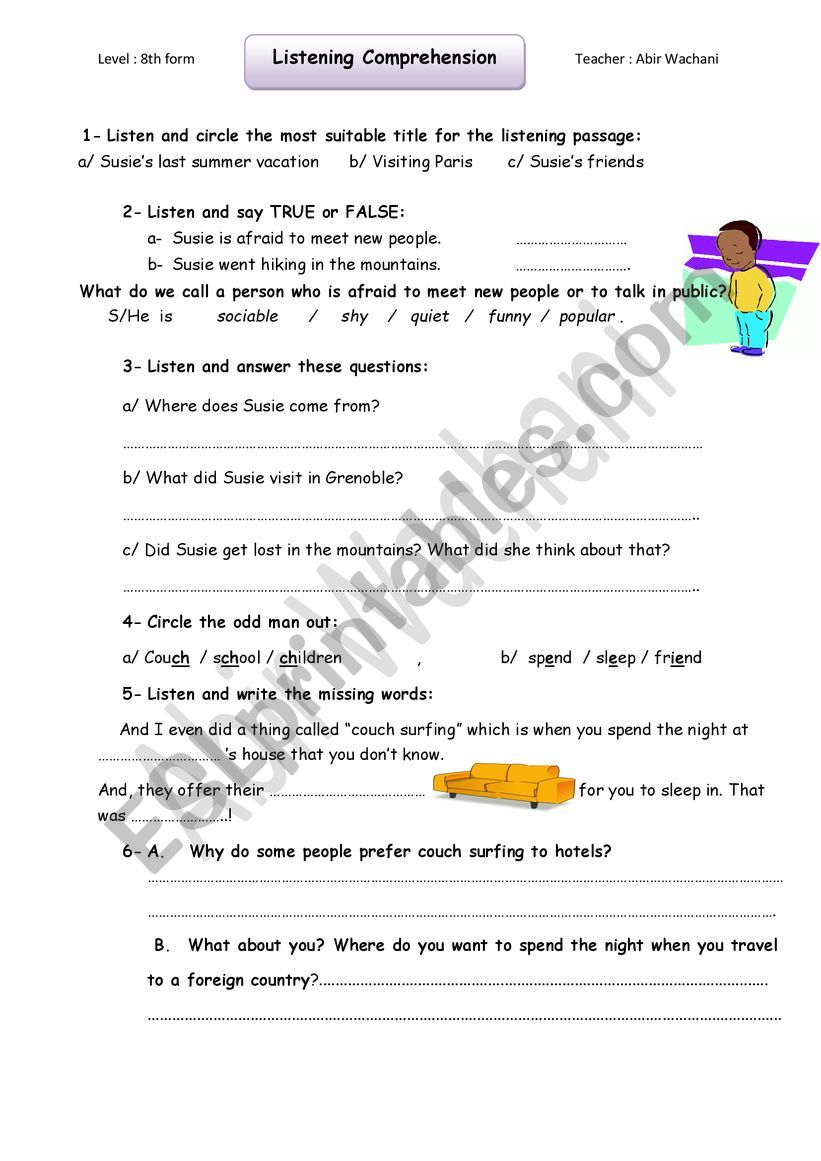 Get 85 Summer Listening Worksheet 75