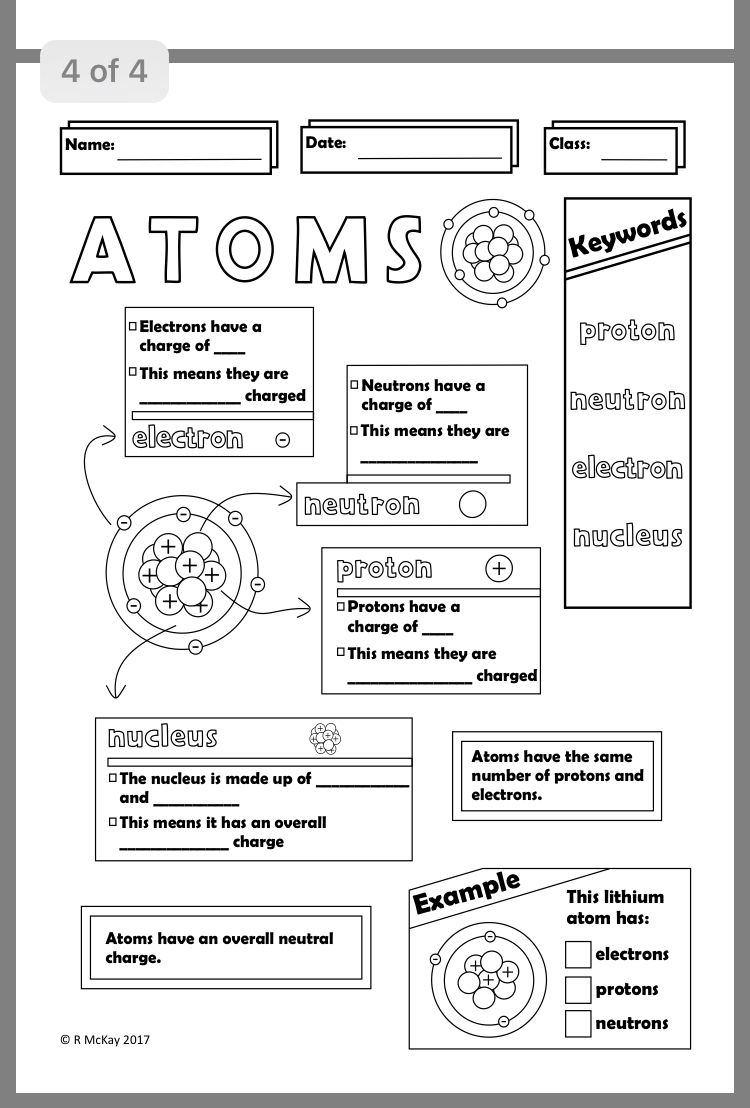 Save 85 Subatomic Particles Worksheets Answers 34