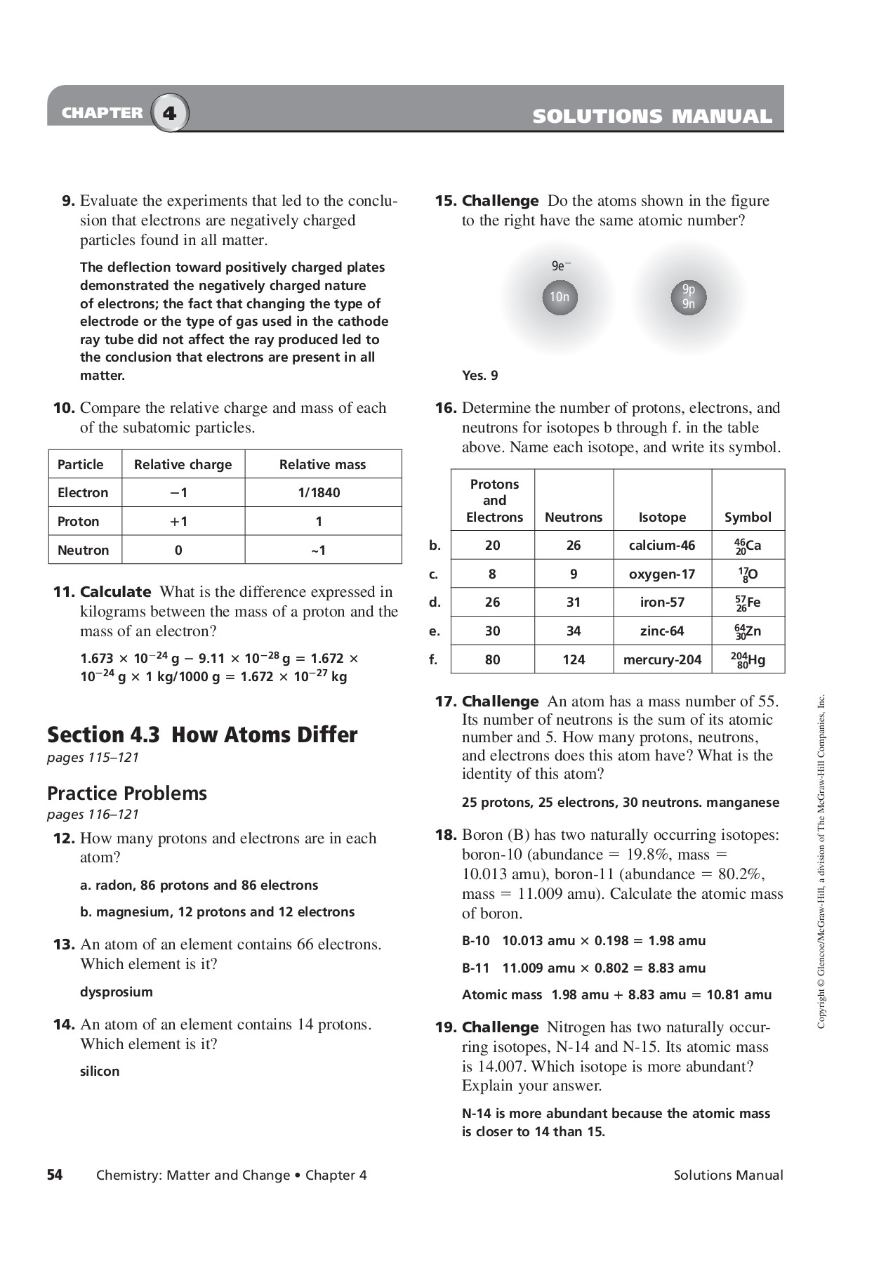 Save 85 Subatomic Particles Worksheets Answers 5