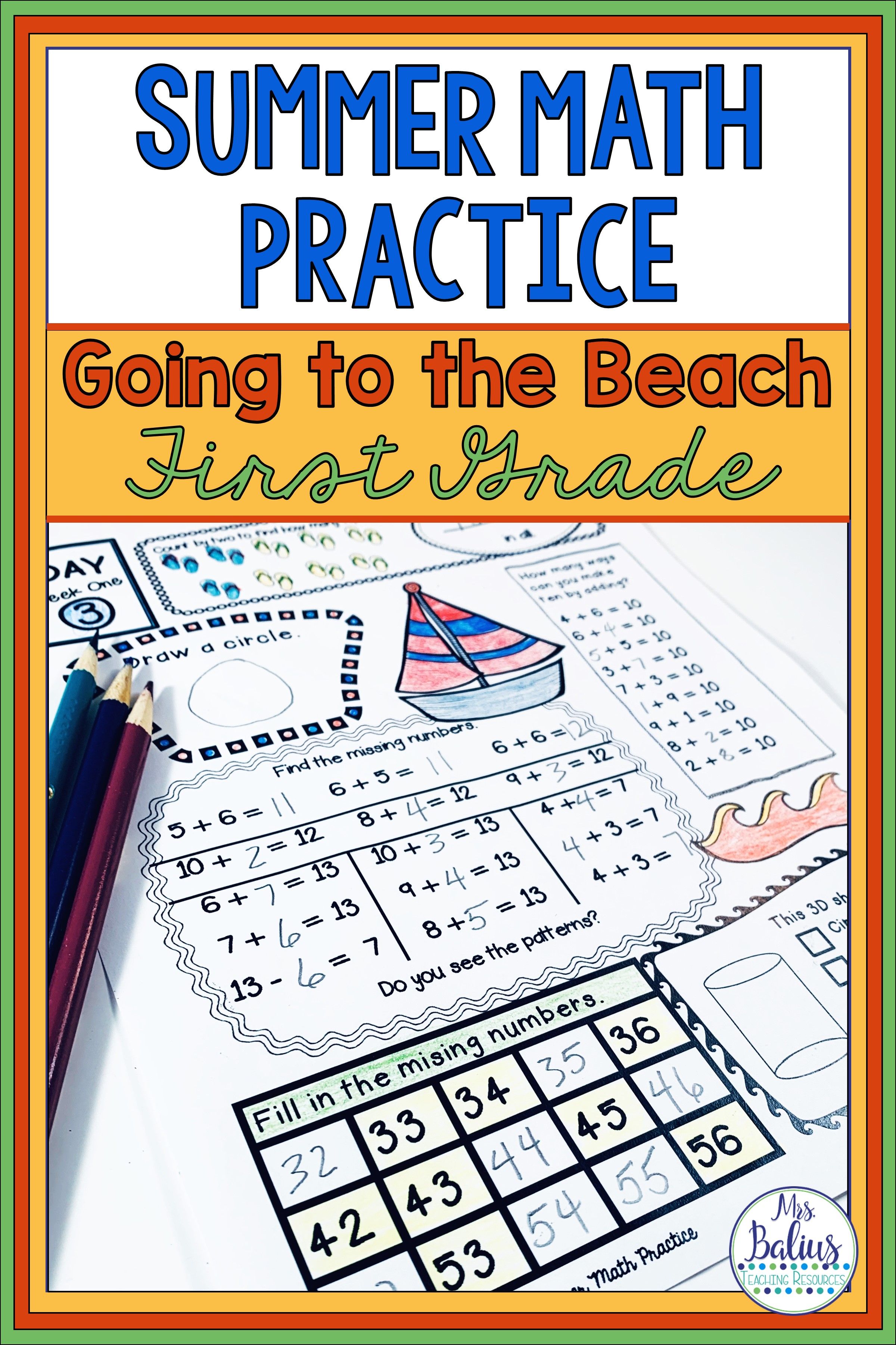 Best 45 1St Grade Summer Math Worksheets Ideas 29