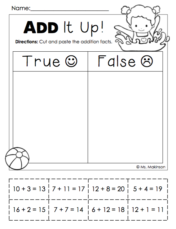 Best 45 1St Grade Summer Math Worksheets Ideas 44