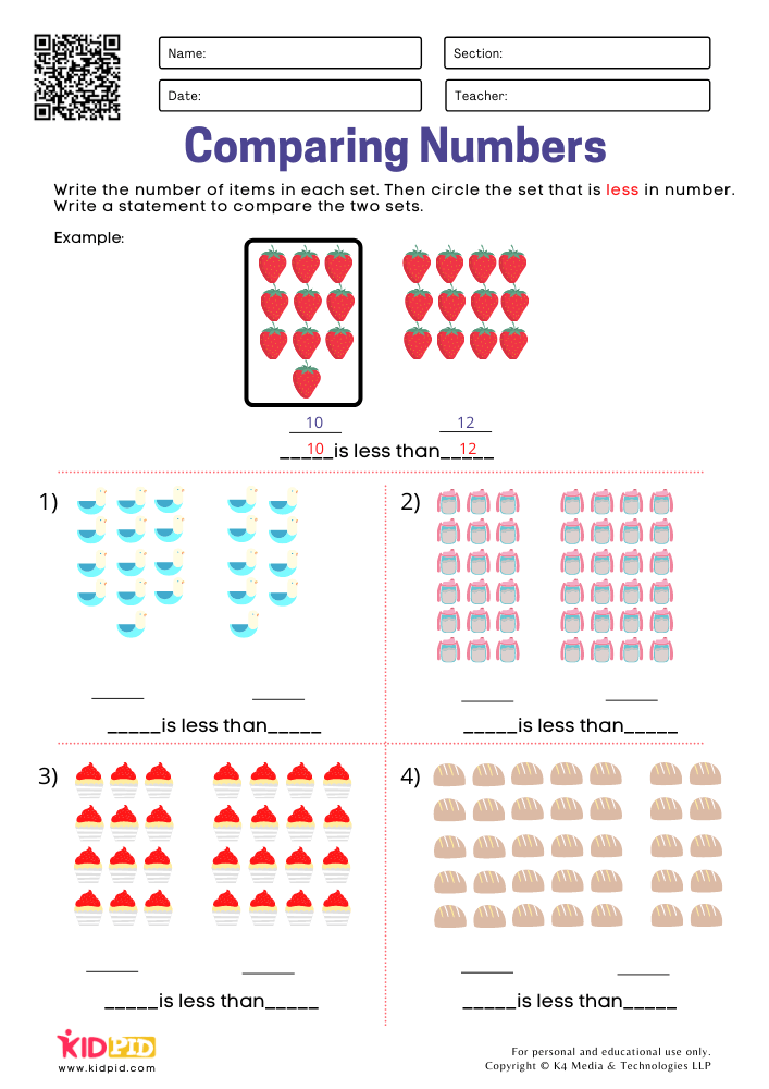 Best 45 Comparing Numbers Worksheets Ideas 3