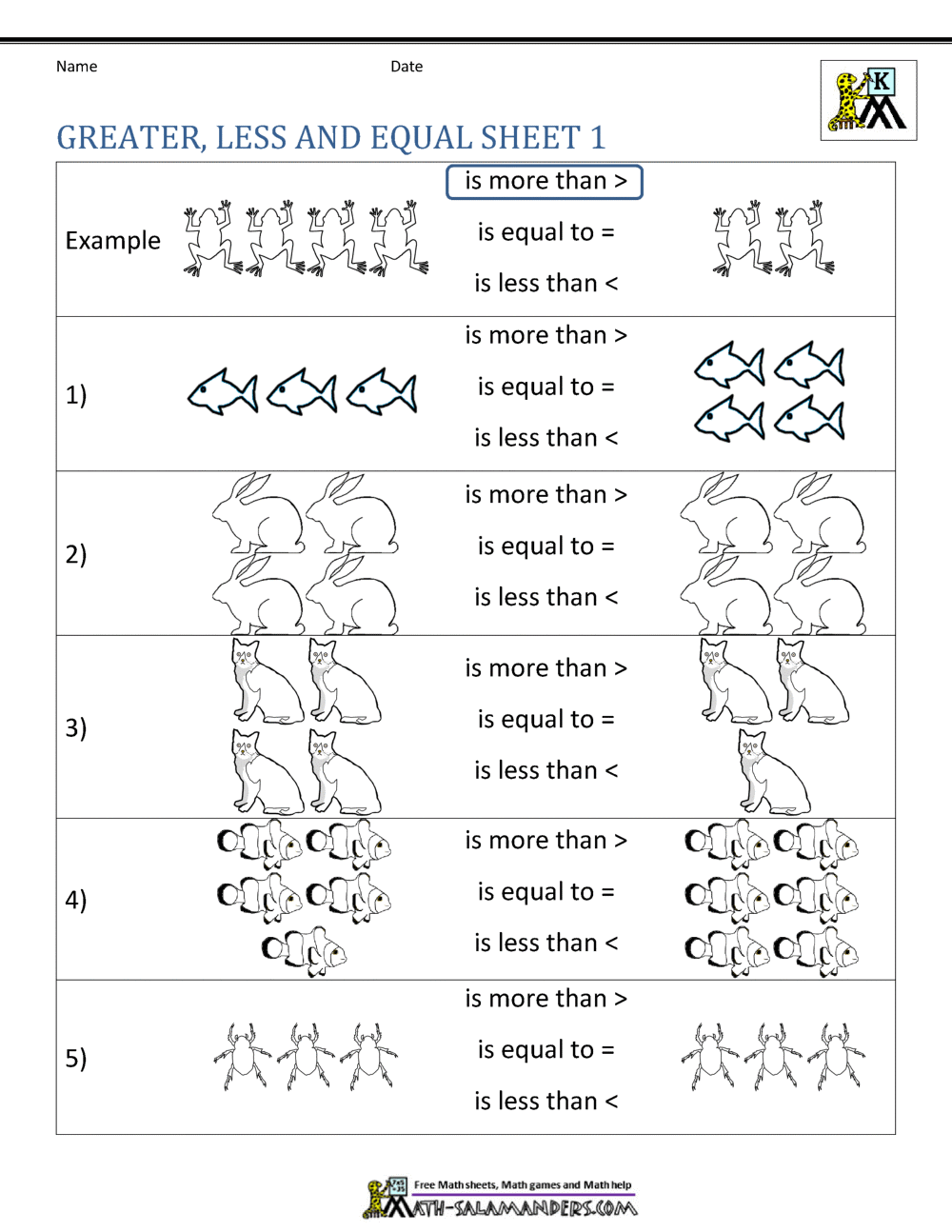 Best 45 Comparing Numbers Worksheets Ideas 30