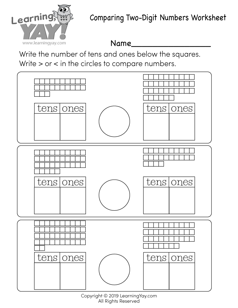 Best 45 Comparing Numbers Worksheets Ideas 4