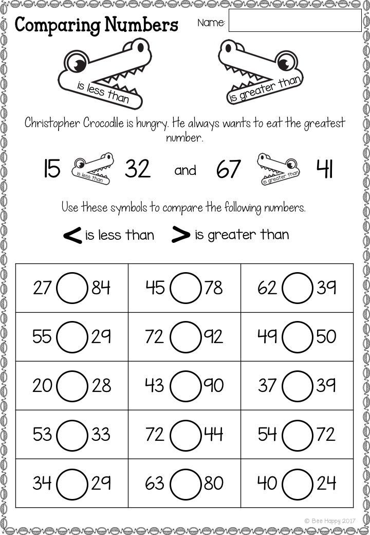 Best 45 Comparing Numbers Worksheets Ideas 42