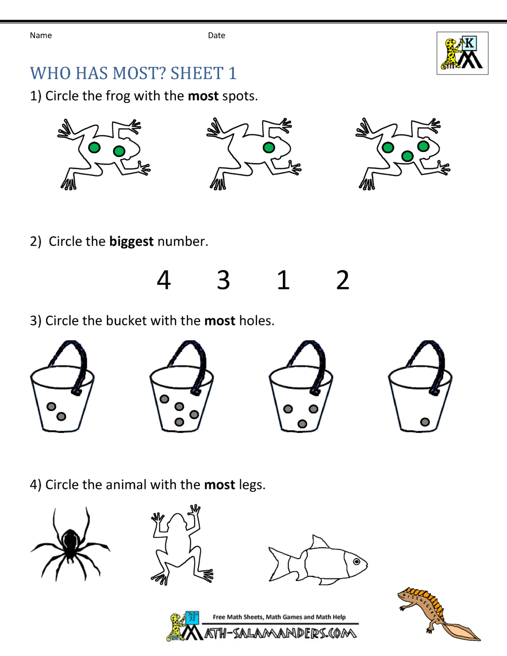 Best 45 Comparing Numbers Worksheets Ideas 7