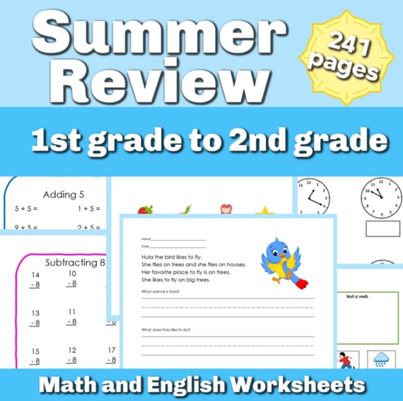 Best 45 First Grade Summer Worksheets Free Ideas 13