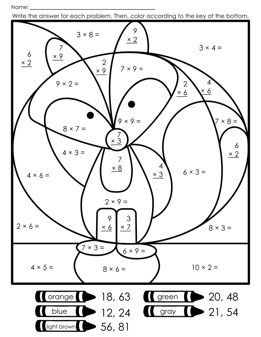 Best 45 Multiplication Printable Worksheets Ideas 16