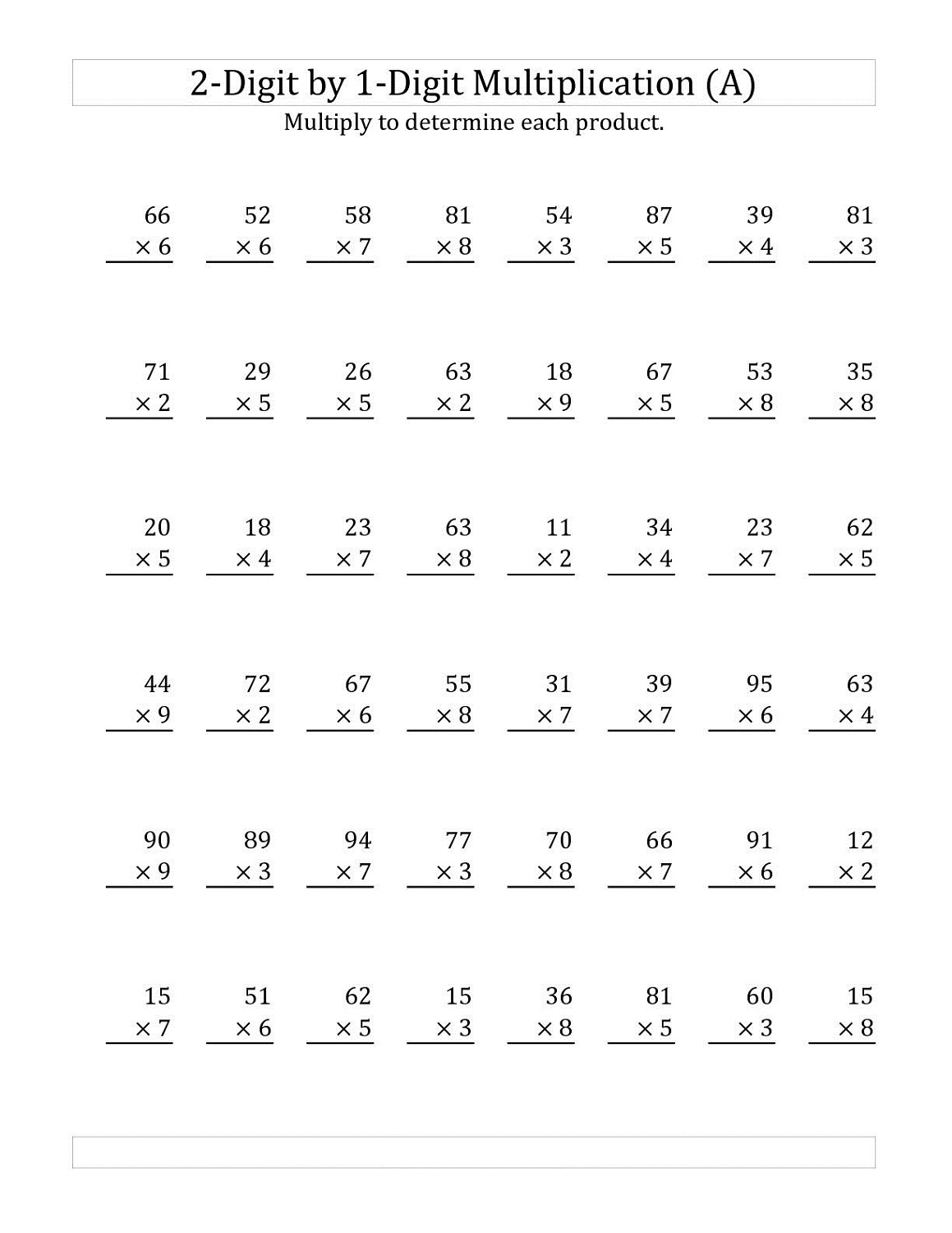 Best 45 Multiplication Printable Worksheets Ideas 29