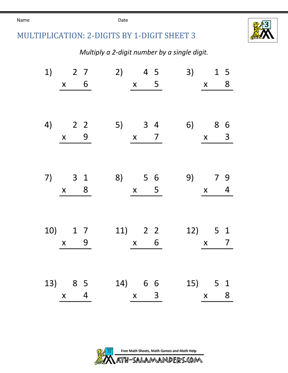 Best 45 Multiplication Printable Worksheets Ideas 33