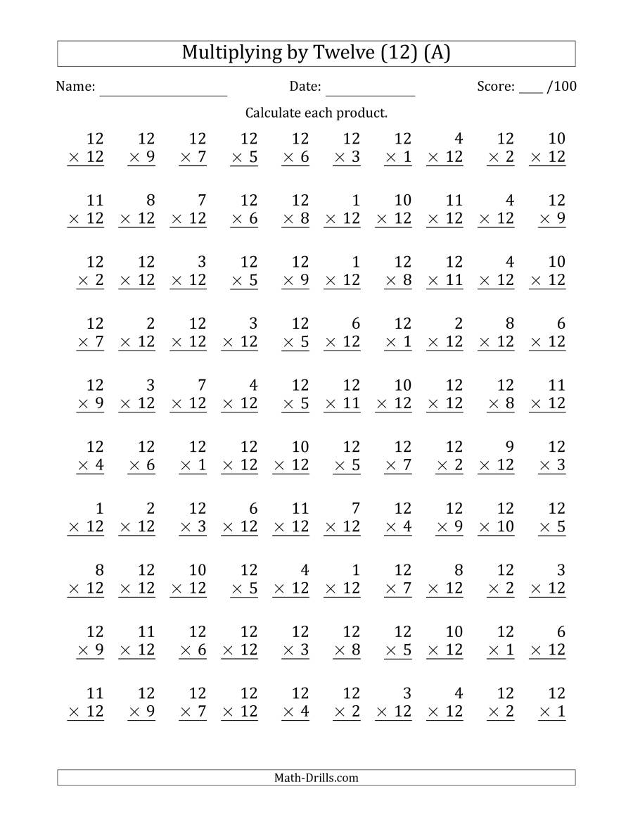 Best 45 Multiplication Printable Worksheets Ideas 7