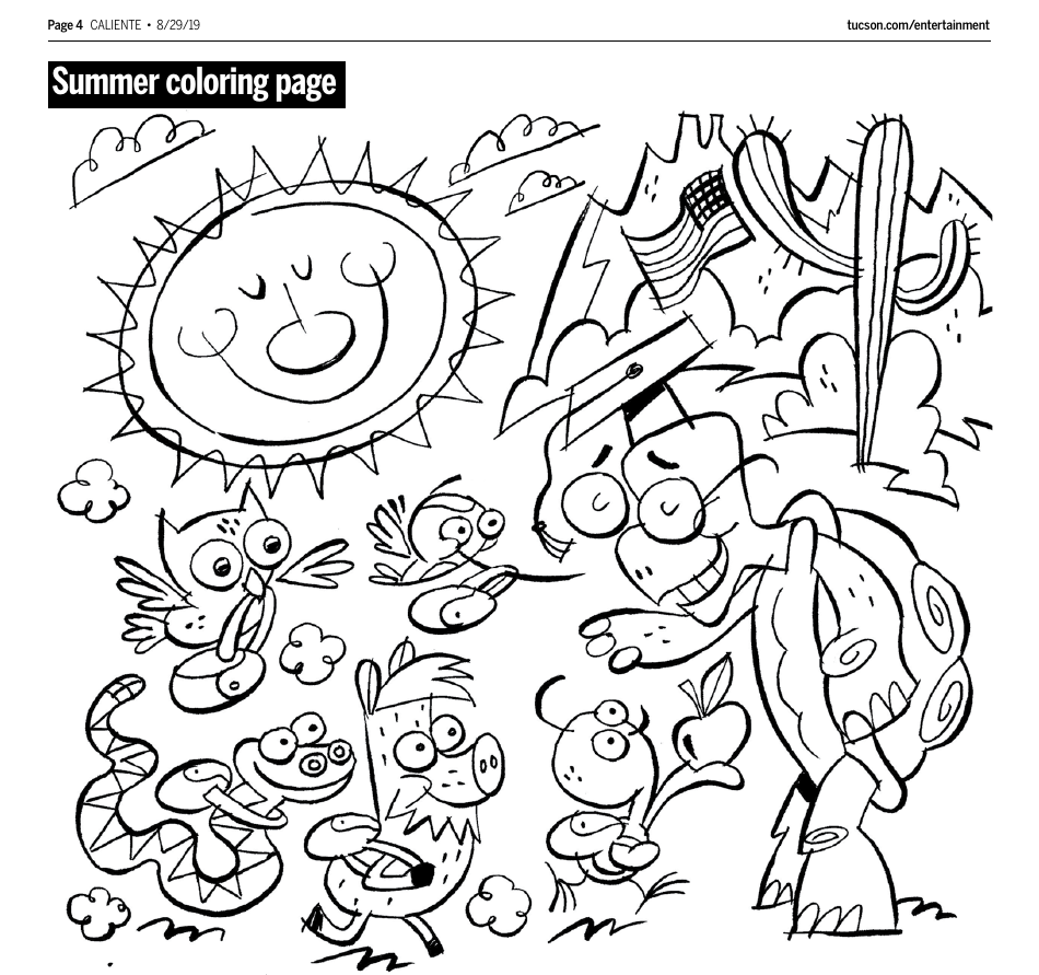 Best 45 Summer Coloring Pages Animals Ideas 1