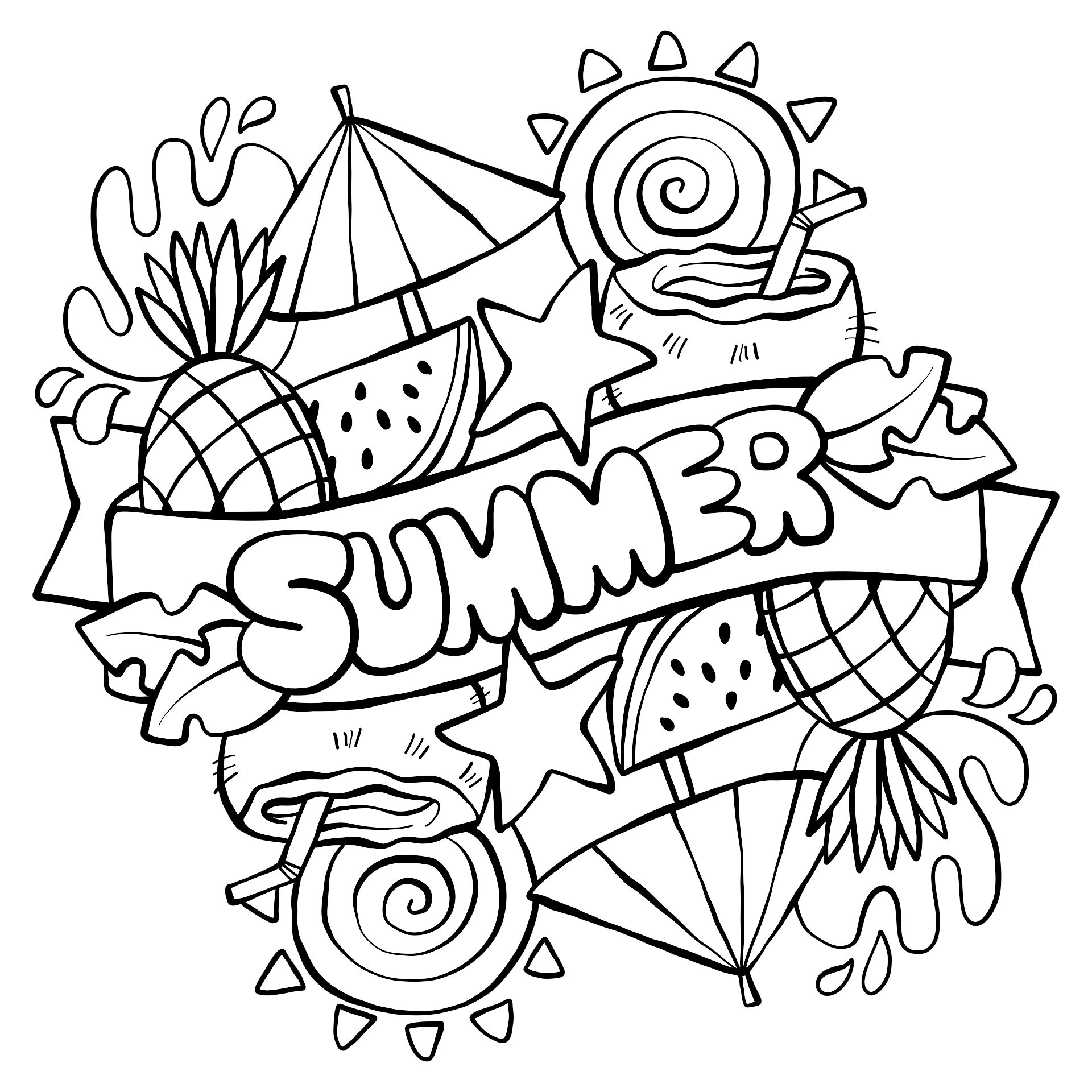 Best 45 Summer Coloring Pages Animals Ideas 14