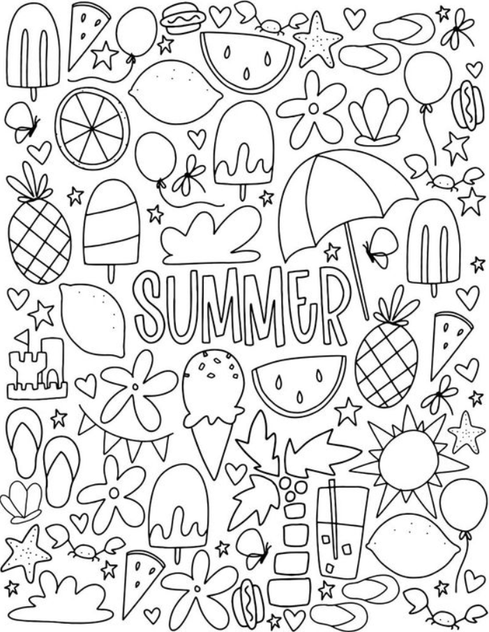 Best 45 Summer Coloring Pages Animals Ideas 38