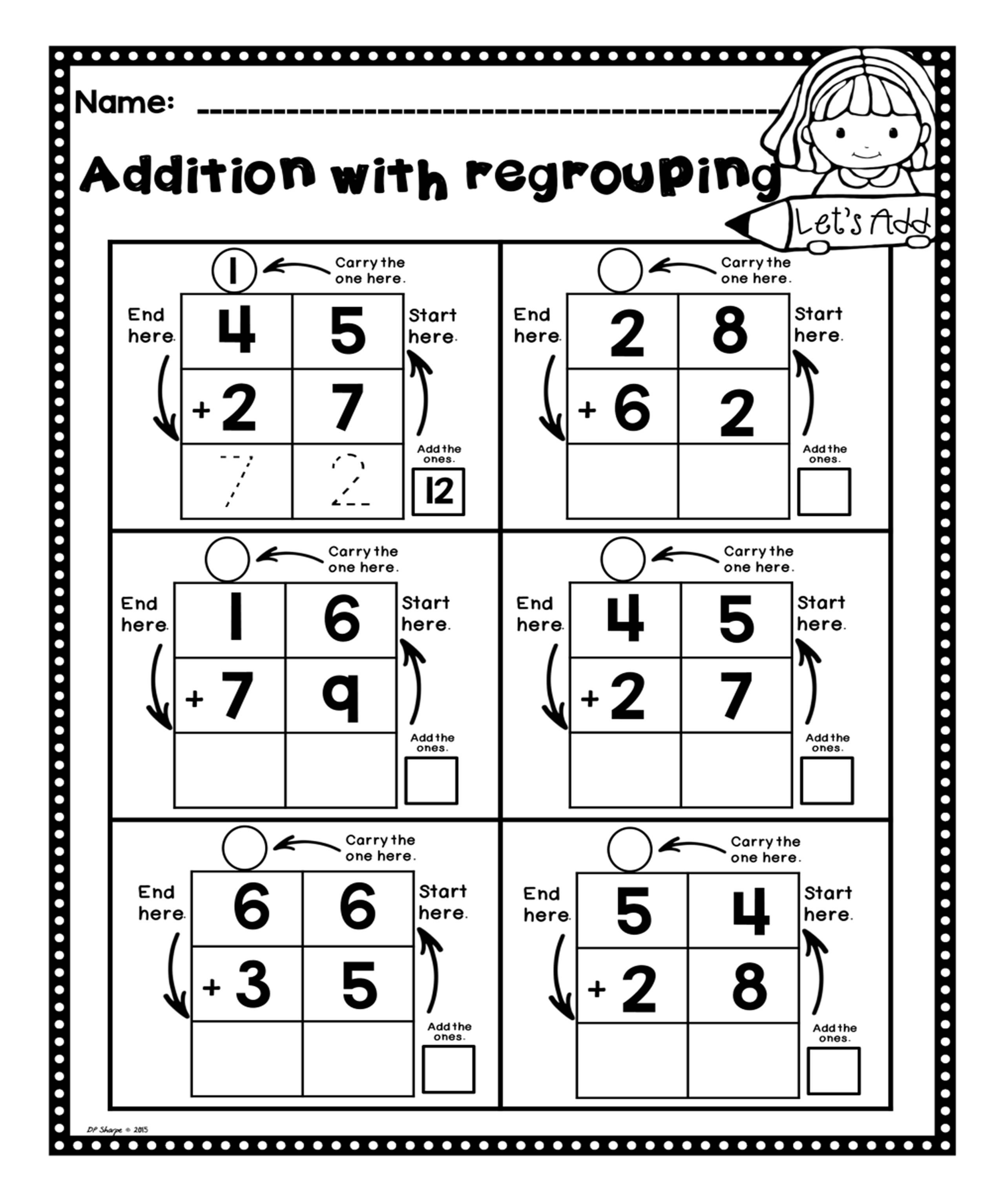 Best 50 Addition With Regrouping Worksheets Ideas 29