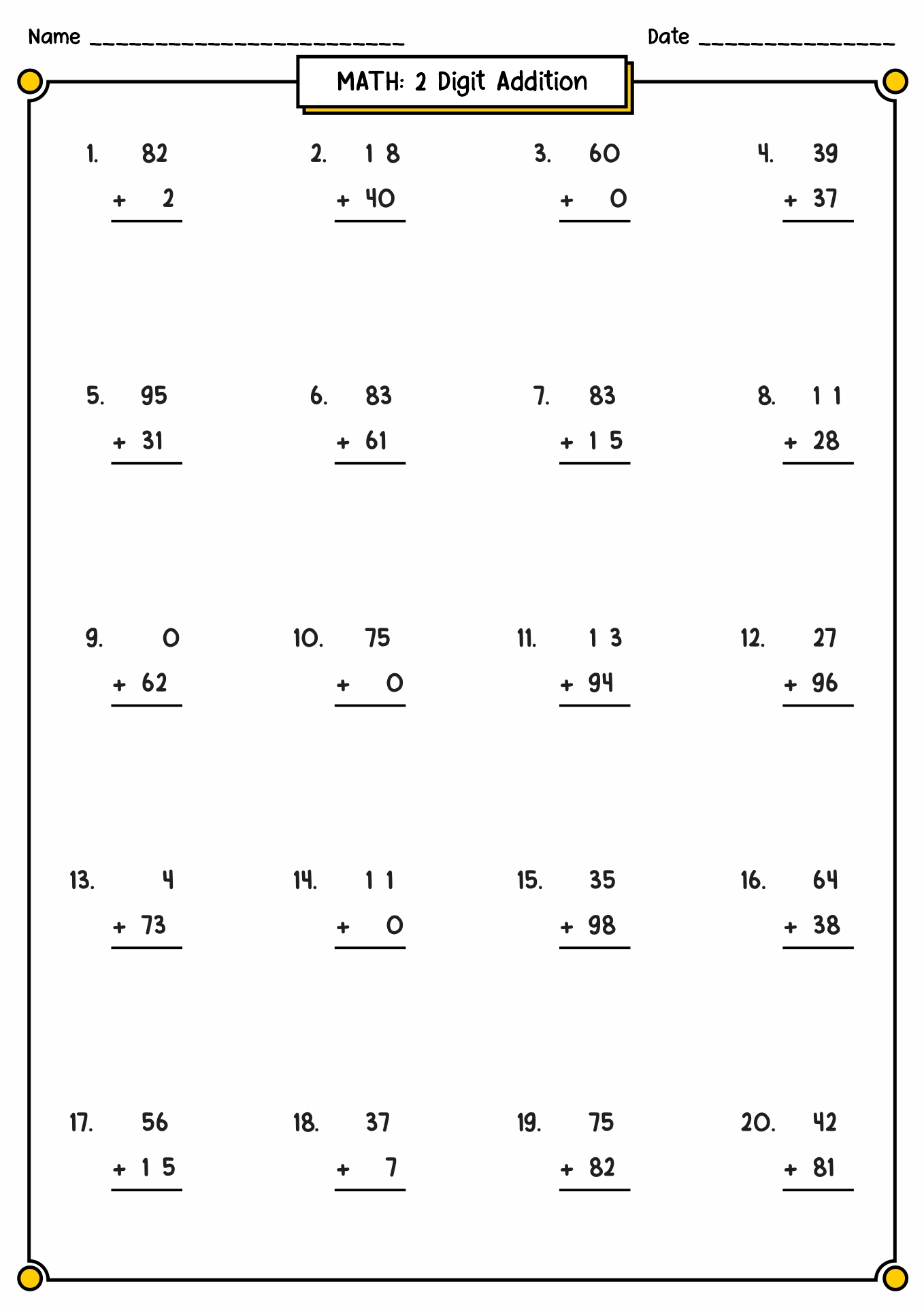 Best 50 Addition With Regrouping Worksheets Ideas 46