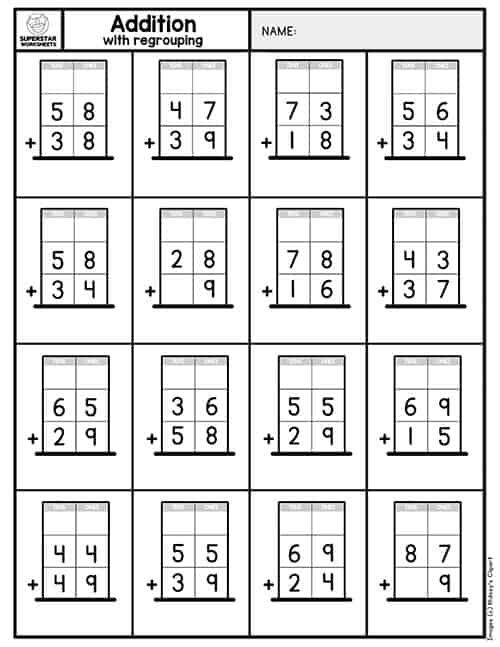 Best 50 Addition With Regrouping Worksheets Ideas 9