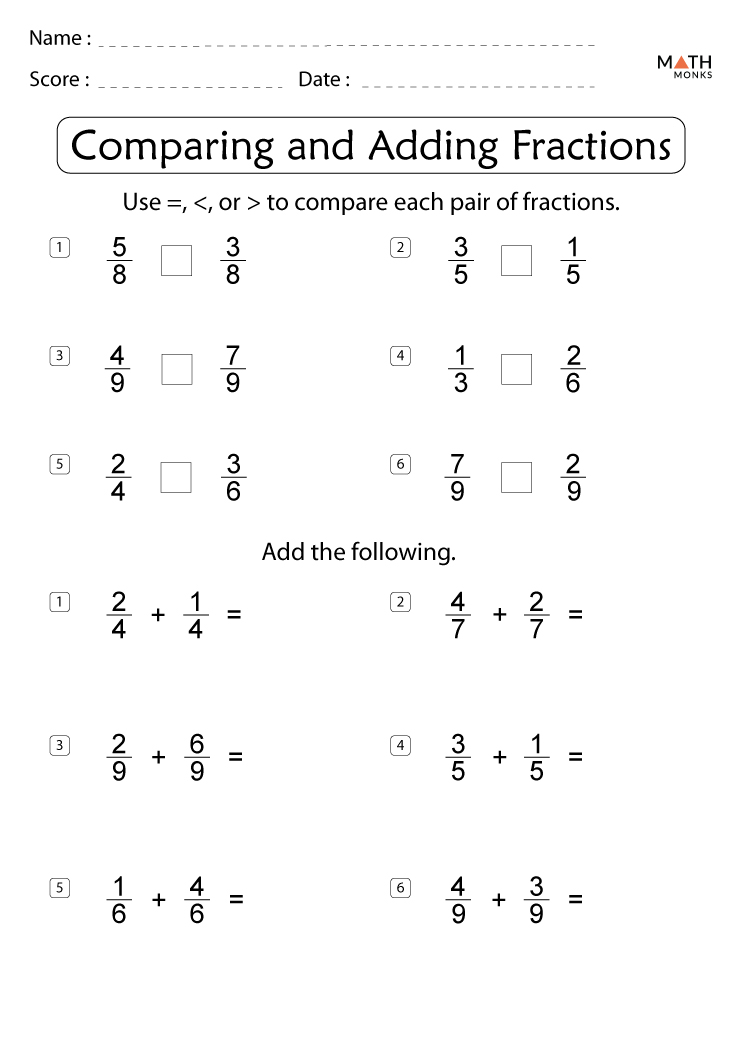 Best 50 Fraction Worksheets For 4Th Graders Ideas 1