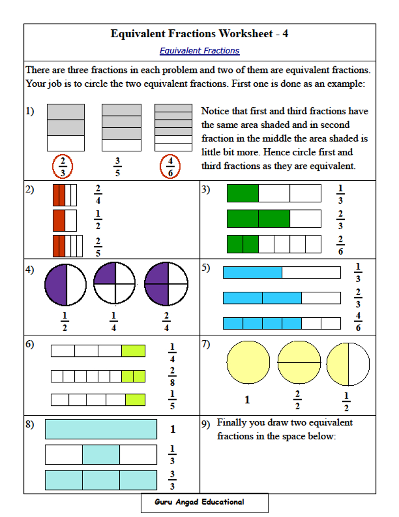 Best 50 Fraction Worksheets For 4Th Graders Ideas 32