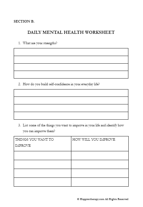 Best 50 Mental Health Worksheets Ideas 34