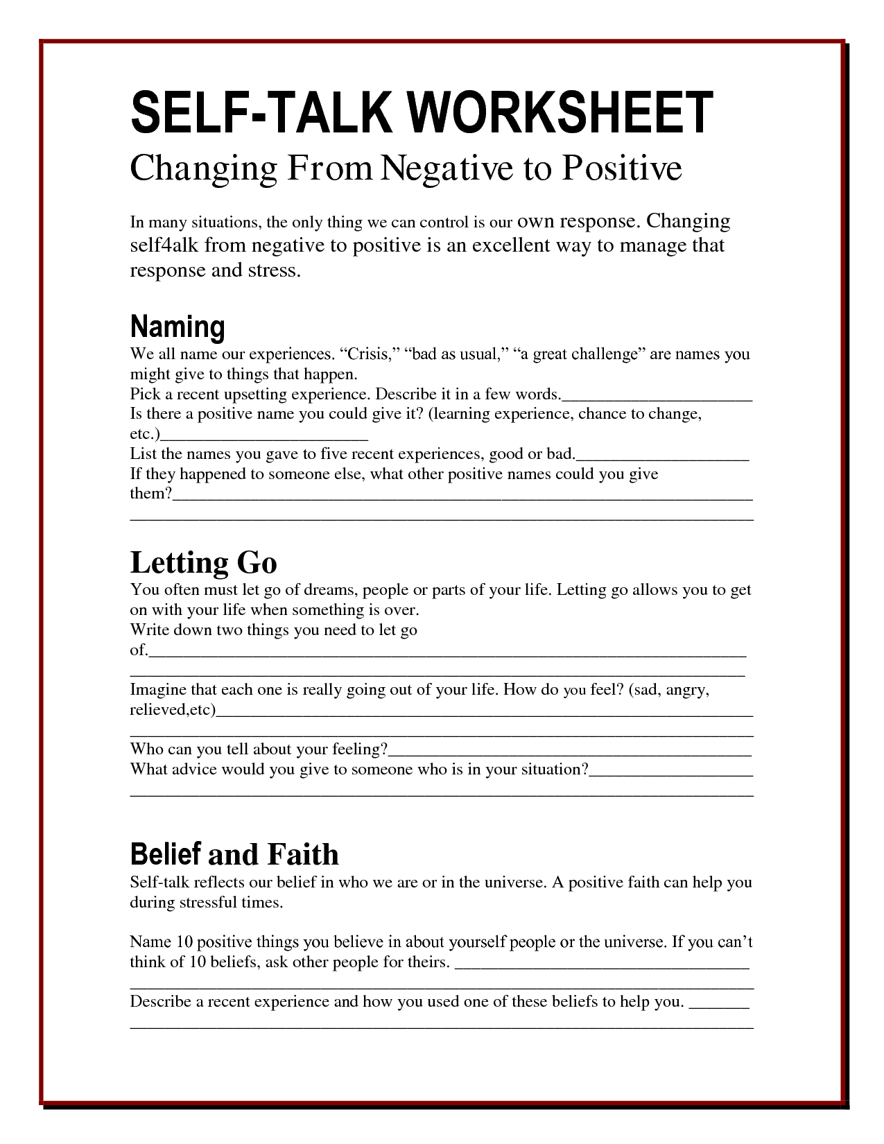 Best 50 Mental Health Worksheets Ideas 37