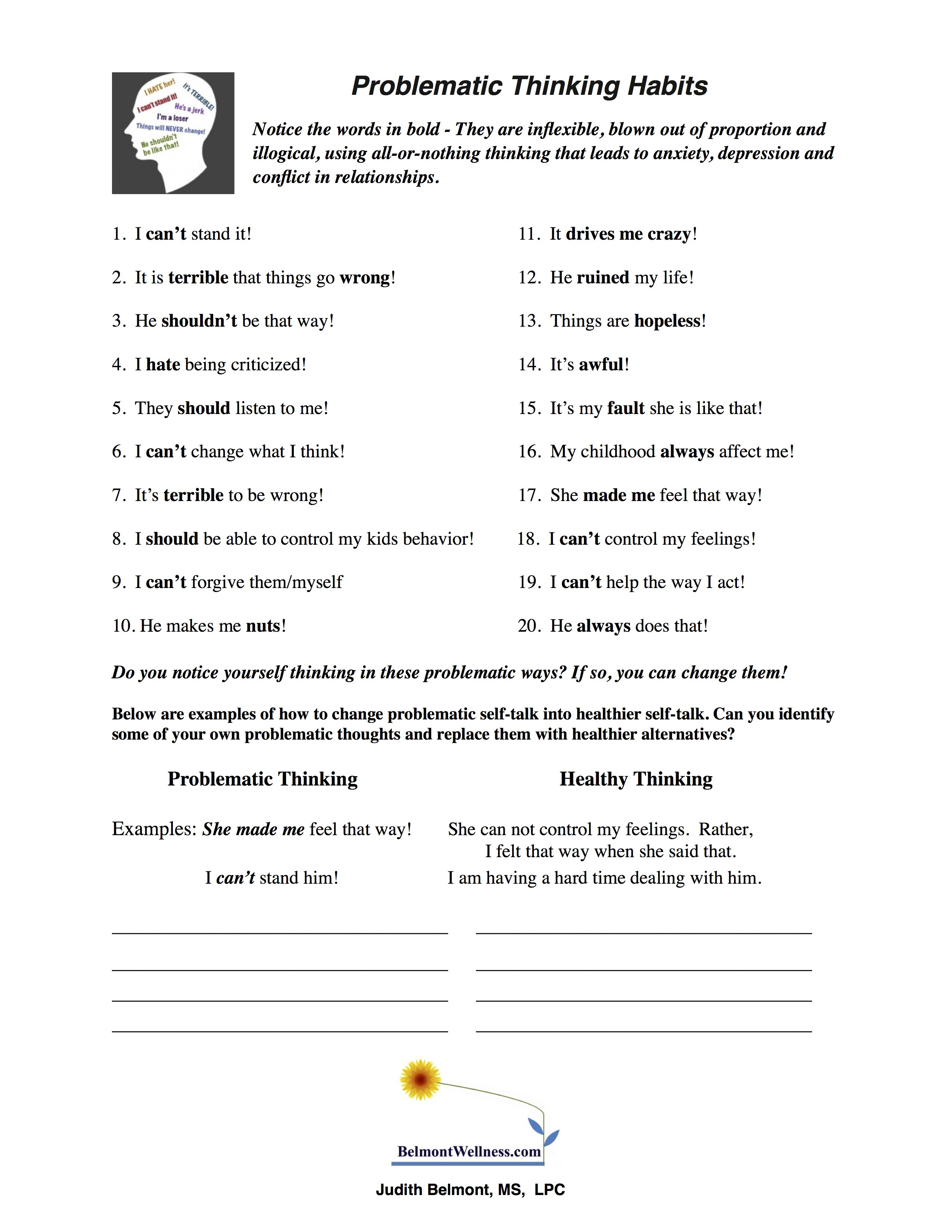 Best 50 Mental Health Worksheets Ideas 42