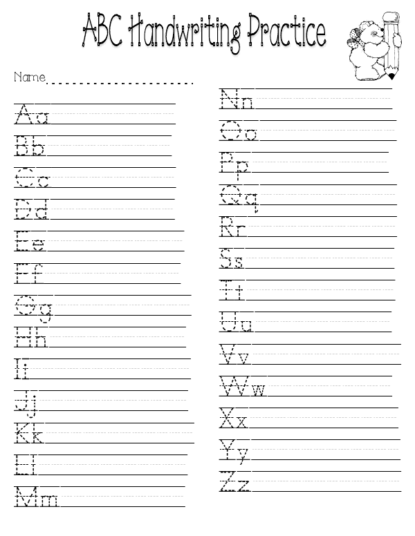 Best 50 Print Handwriting Worksheets Pdf Free Ideas 10