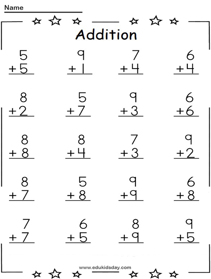 Best 50 Single Digit Addition Worksheets Ideas 19