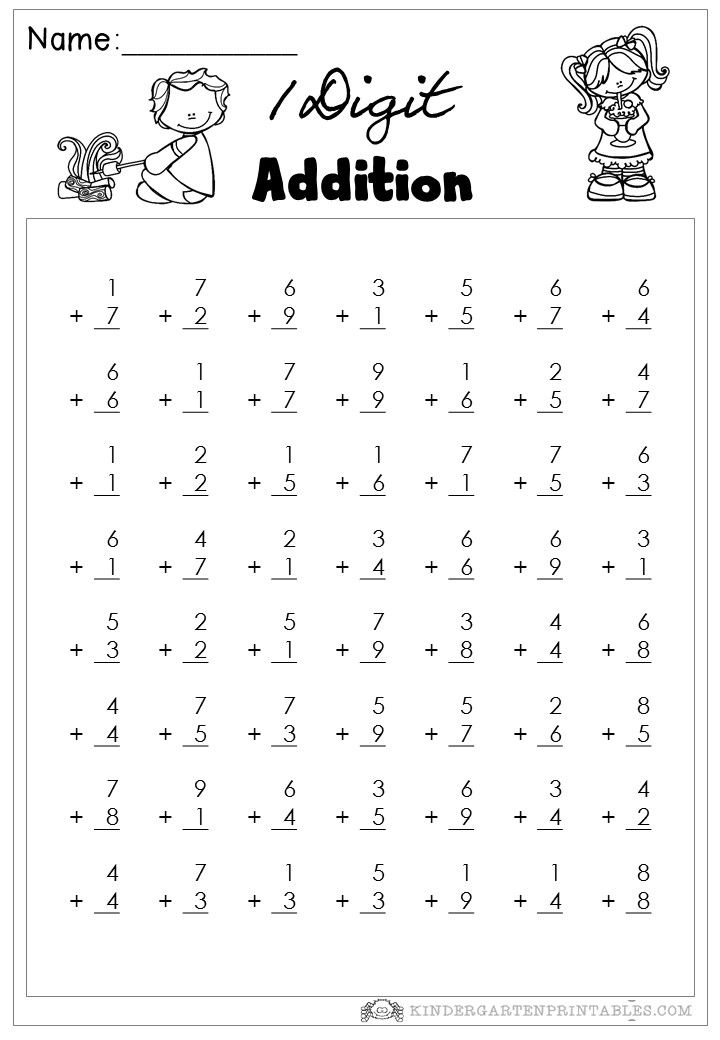 Best 50 Single Digit Addition Worksheets Ideas 23