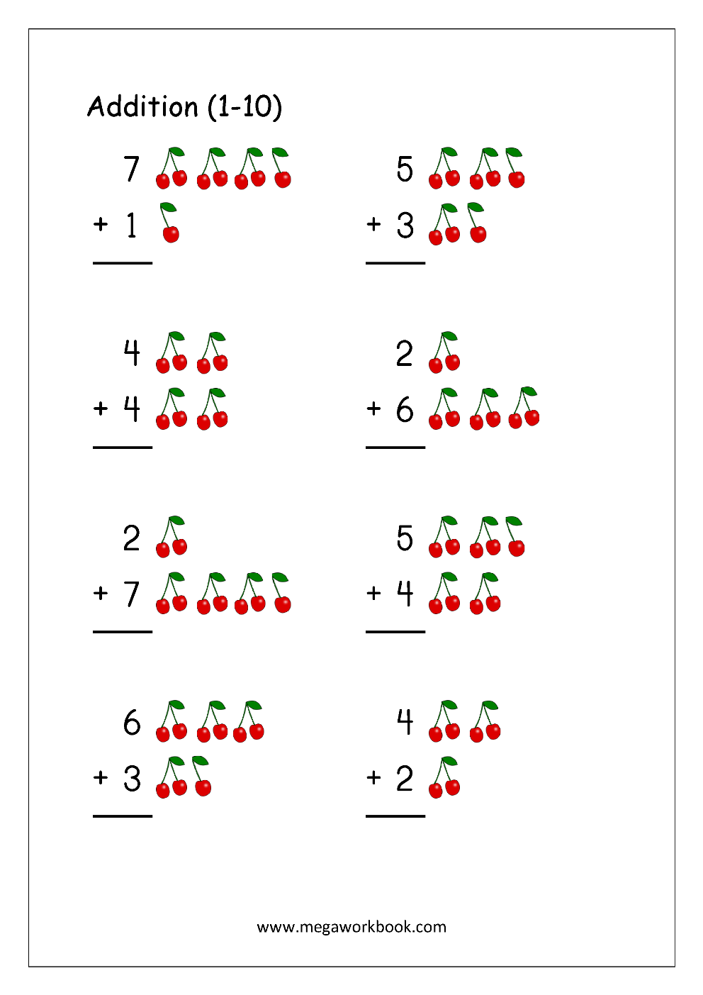 Best 50 Single Digit Addition Worksheets Ideas 46