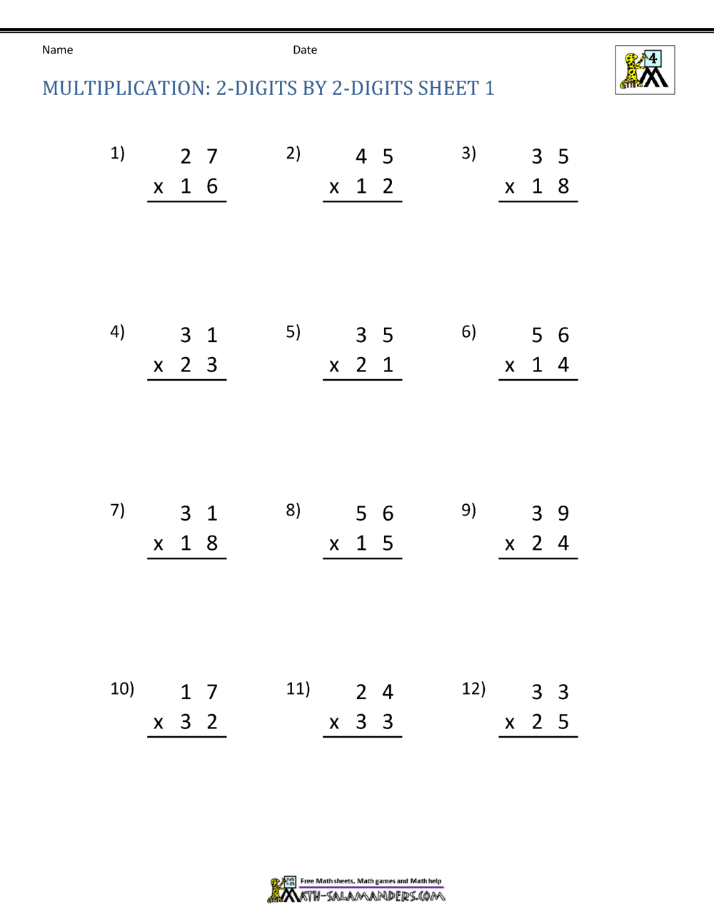 Get 85 3Rd Grade Multiplication Worksheets Ideas 14