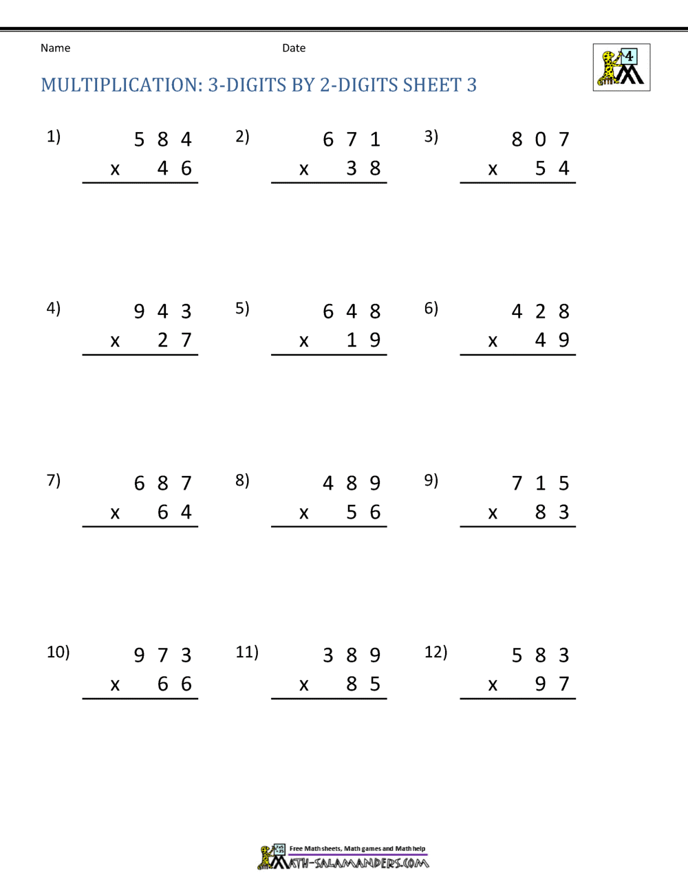 Get 85 3Rd Grade Multiplication Worksheets Ideas 22