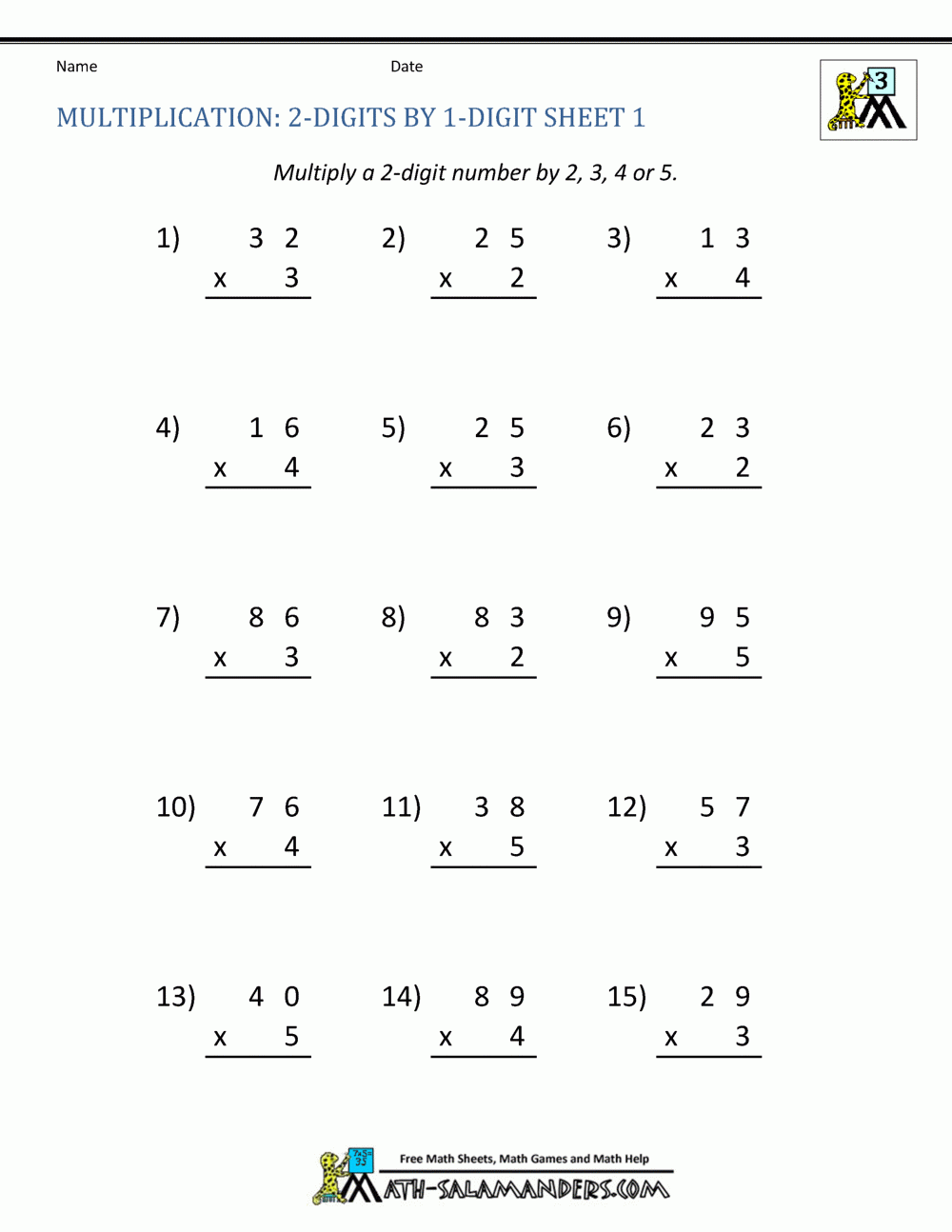 Get 85 3Rd Grade Multiplication Worksheets Ideas 24