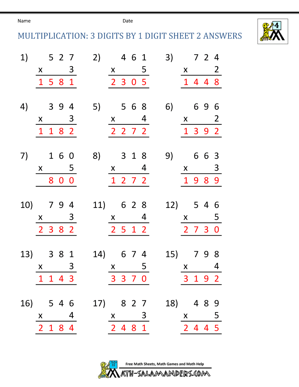 Get 85 3Rd Grade Multiplication Worksheets Ideas 28