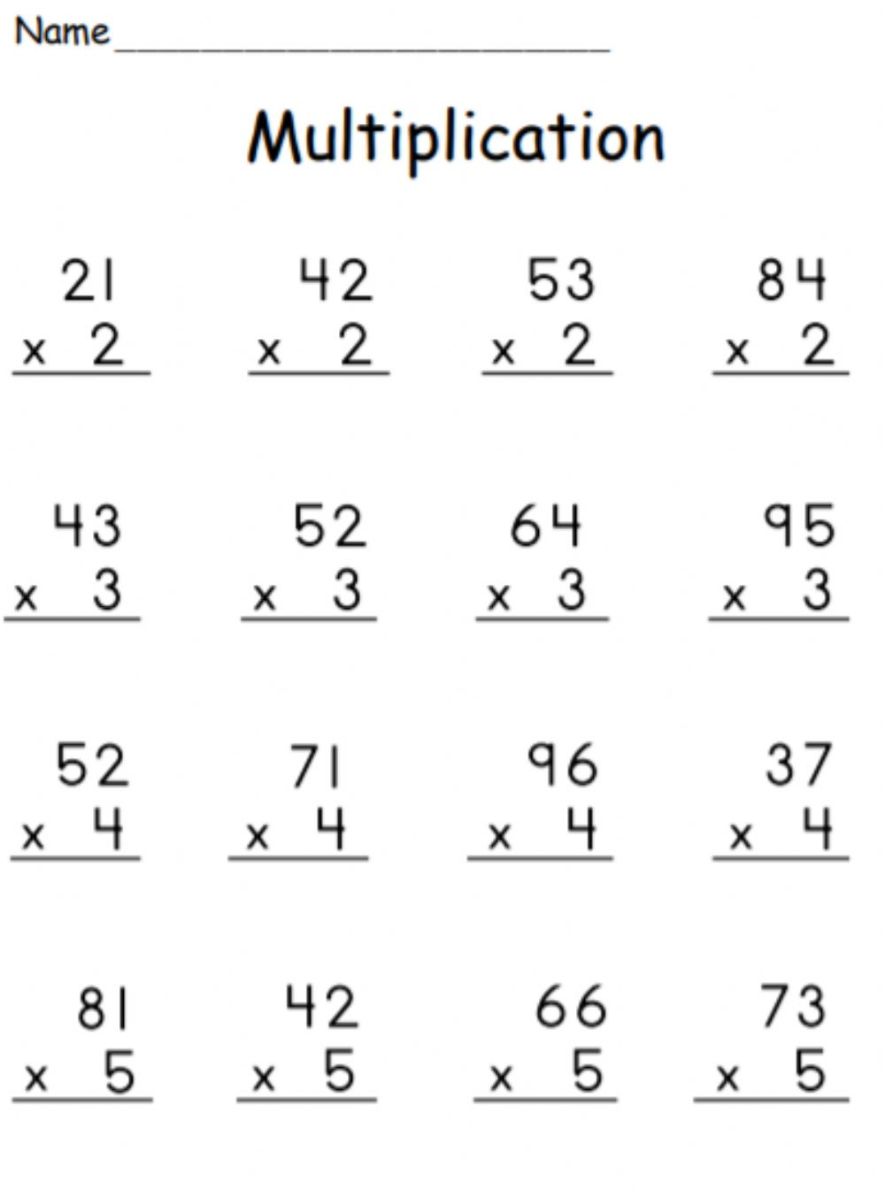 Get 85 3Rd Grade Multiplication Worksheets Ideas 34